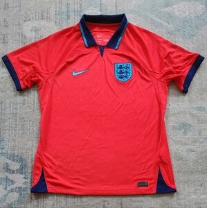Men Nike New England Away Jersey. Red/Blue. Size L. Like New